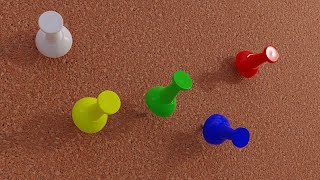 Set of pins Blender Tutorial