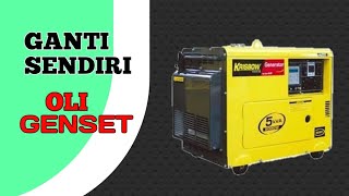 CARA GANTI OLI GENSET KRISBOW