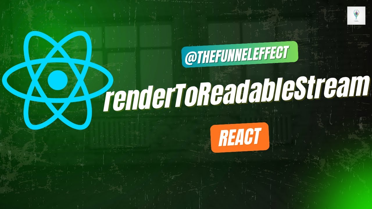 renderToReadableStream - React #react #hindi - YouTube
