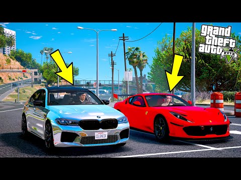 STAGE 3 BMW İLE FERRARİ'Lİ KIZLA ANAHTARINA YARIŞ!(KIZ AŞIK OLDU!!)- GTA 5