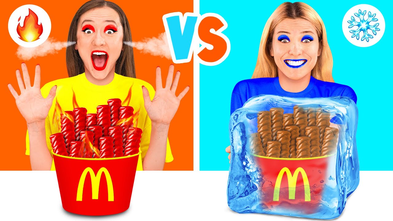 Холодная или Горячая Еда Челлендж | Битвы с Едой от TeenChallenge