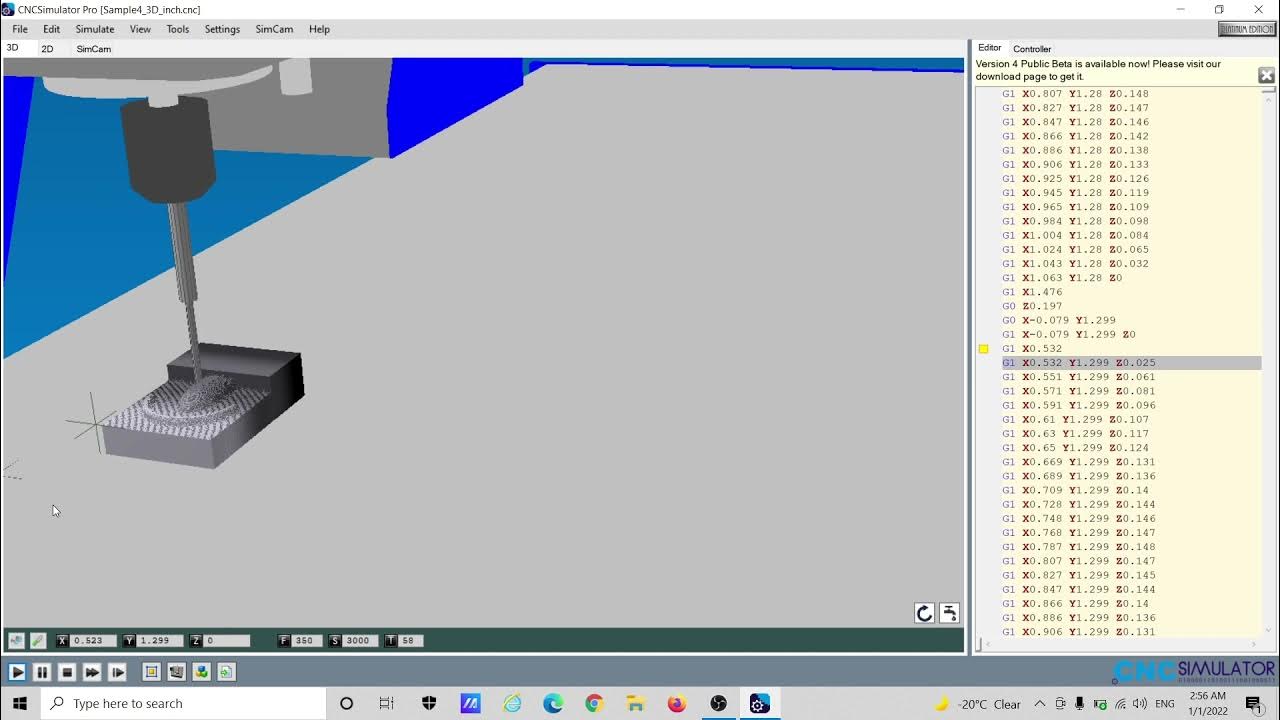 CNC milling example 6 - YouTube