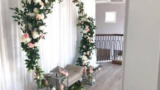 DIY  Elegant Floral Arch