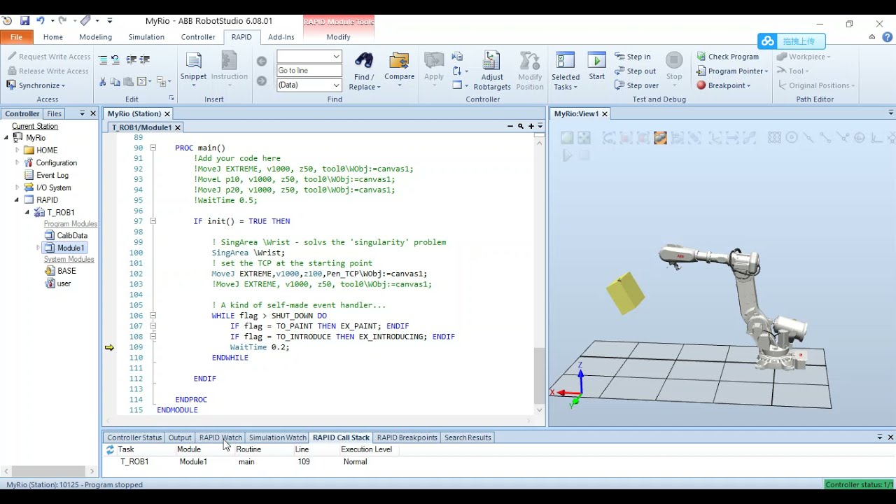 robotstudio simulation wait robotstudio simulation wait