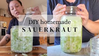 make Sauerkraut at Home EASY. SIMPLE.  #lactofermenting #fermentedfoods #homemaker