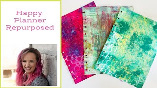 Repurposing your Happy Planner into a Custom Art Journal Using Gel Press