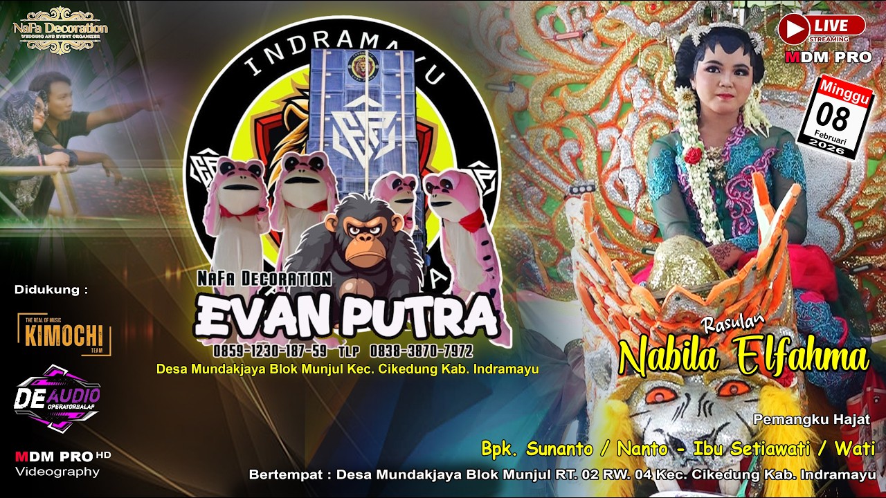 🔴LIVE Singa Dangdut EVAN PUTRA | Rasulan Nabila Elfahma | Desa Mundakjaya - Munjul | Feb 2026 | dly