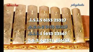 Belajar gamelan Notasi Gamelan Srampat termudah
