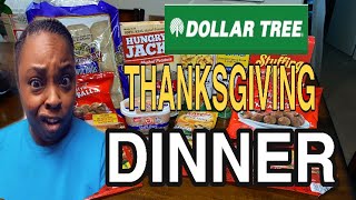HOW TO MAKE A DOLLAR TREE THANKSGIVING DINNER UNDER $15 😱