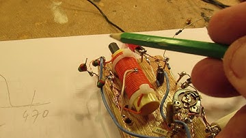 Developing a slug tuned beat freq. oscillator 450-470 KHZ with a BJT transistor (experiment & demo)