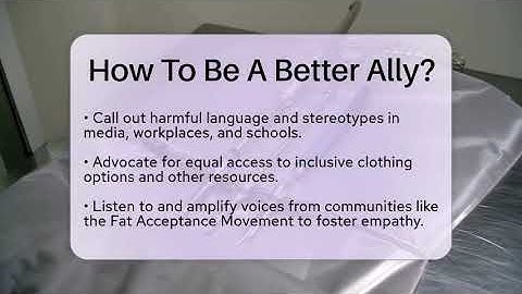 How To Be A Better Ally? - Inside Body Image