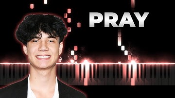 Jaden Hossler - jxdn - Pray | Piano Cover, Instrumental Karaoke, Remix