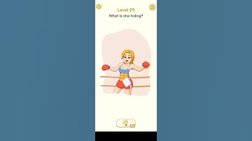 What is she hiding? level 29 of delete puzzle