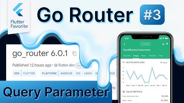 Query Parameter Flutter Go Router part-3 | rahulsharmdev |