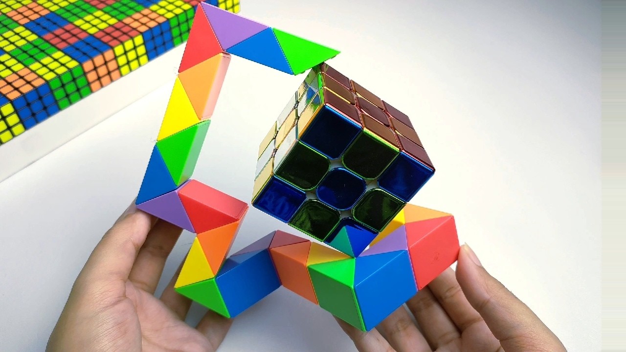 How to Make a Magic Snake Cube Stand/Holder | Slow Tutorial