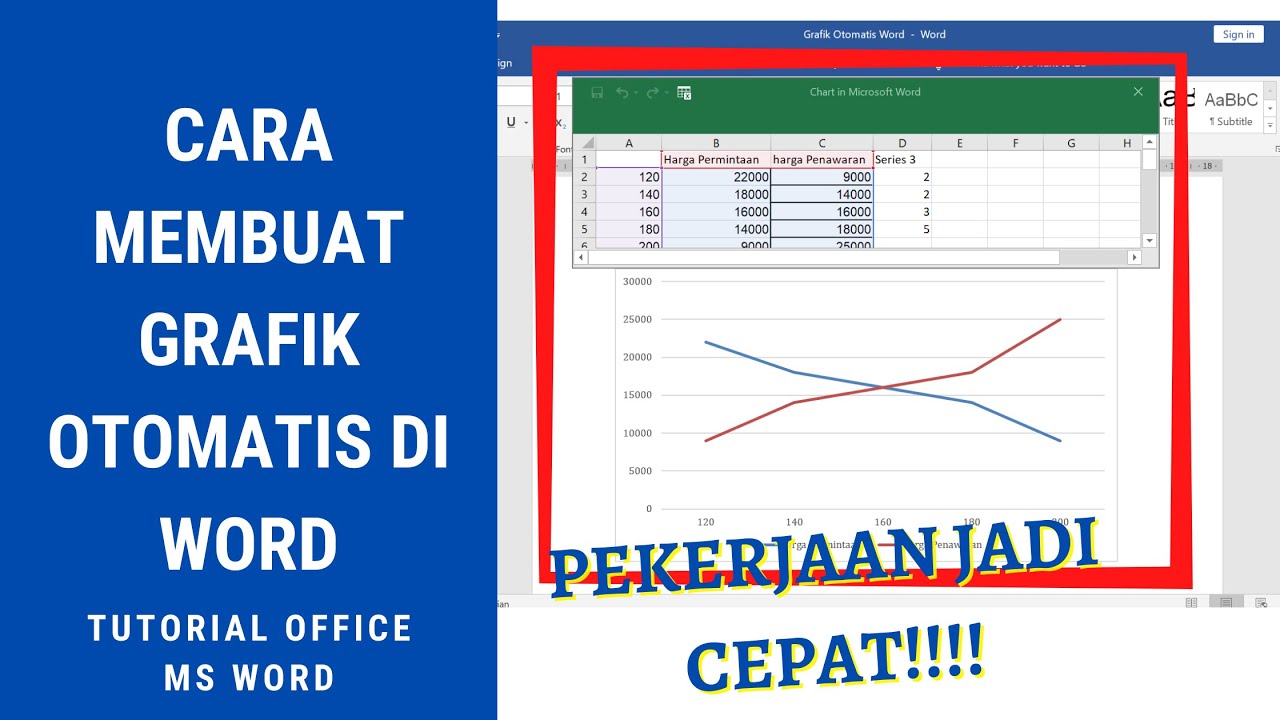 Cara Mudah Membuat Grafik Sederhana Secara Otomatis dengan MS Word