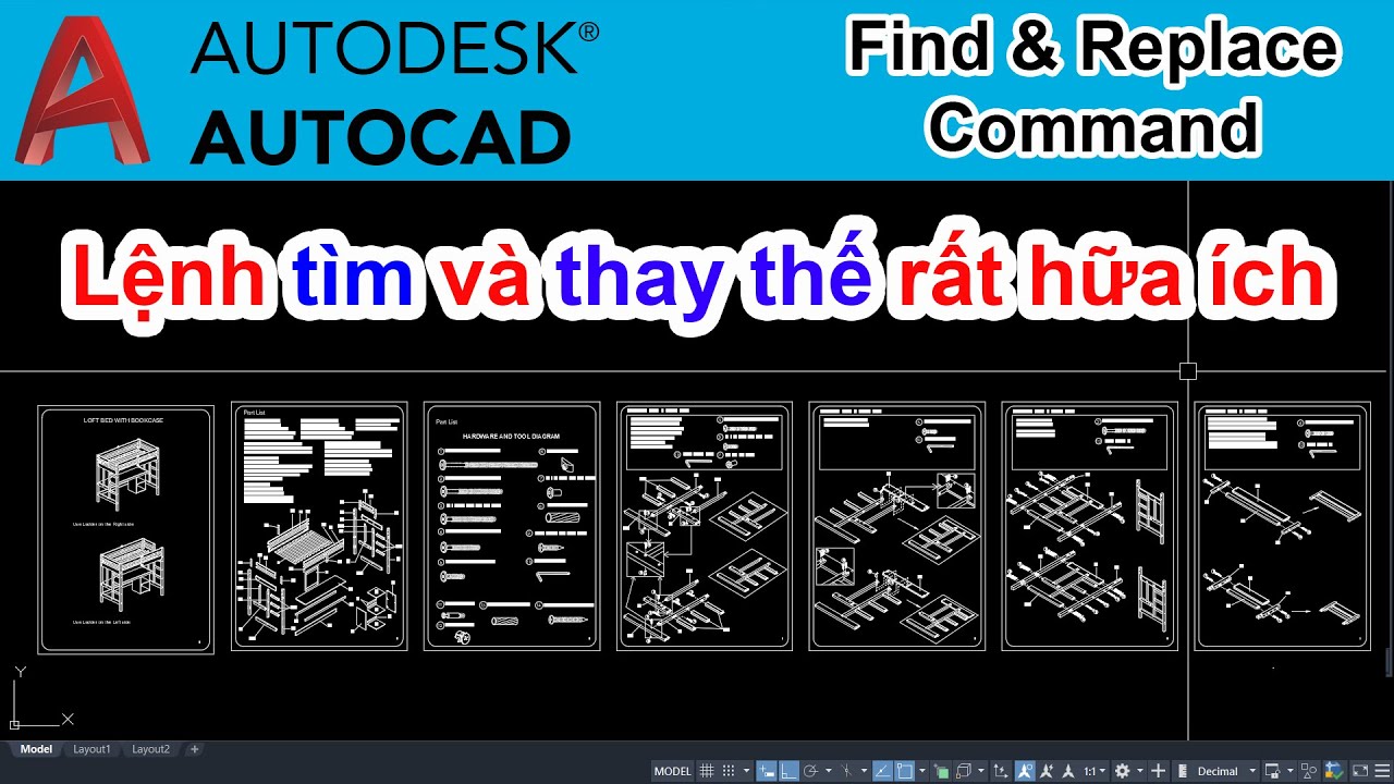 Lệnh FIND and REPLACE Rất Hữu Dụng Trong Autocad Nên Biết ...