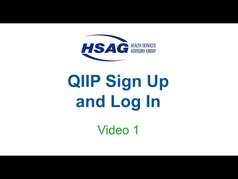 QIIP Sign Up and Log In Tutorial