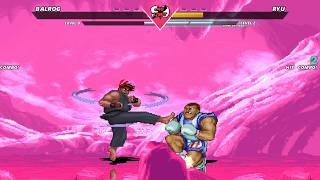EVIL RYU VS BALROG - [BATALHA MUGEN] #evilryu #balrog #mugen #retrogames #oldschoolgaming