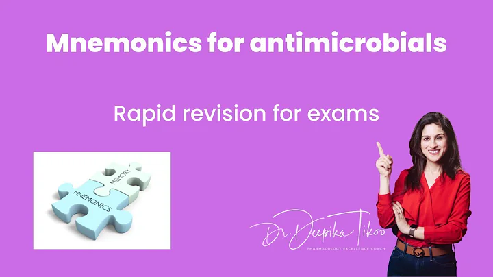 Learn these antimicrobials with mnemonics!