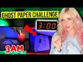 Do not do the ghost paper challenge at 3 amscary we got haunted