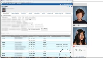 Emergency Phone numbers TeacherVUE