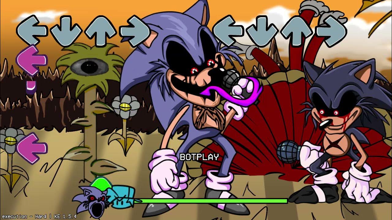 FNF VS. SONIC.EXE LORD X VS NEW LORD X FULL HORROR MOD [HARD