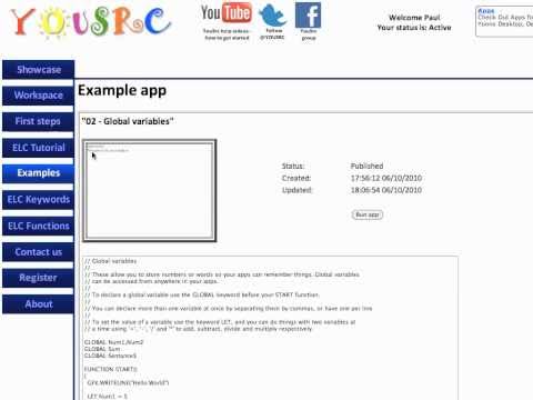 YOUSRC Example 02 - Global variables