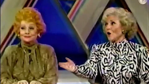 Lucille Ball, Betty White on Super Password 1986 -...