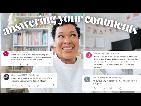 ANSWERING ALL OF MY UNANSWERED COMMENTS// TWO HOMESCHOOL MATH CURRICULUMS, OAK MEADOW, and more!!!!