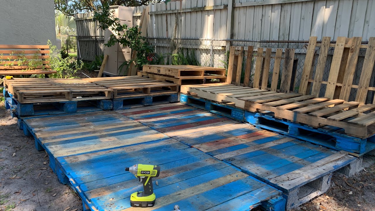 How to EXTEND A PALLET DECK in ONE DAY!! Step by Step DIY Any Beginner