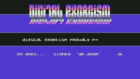 Digital Exorcism Intro 1 ! Commodore 64 (C64)