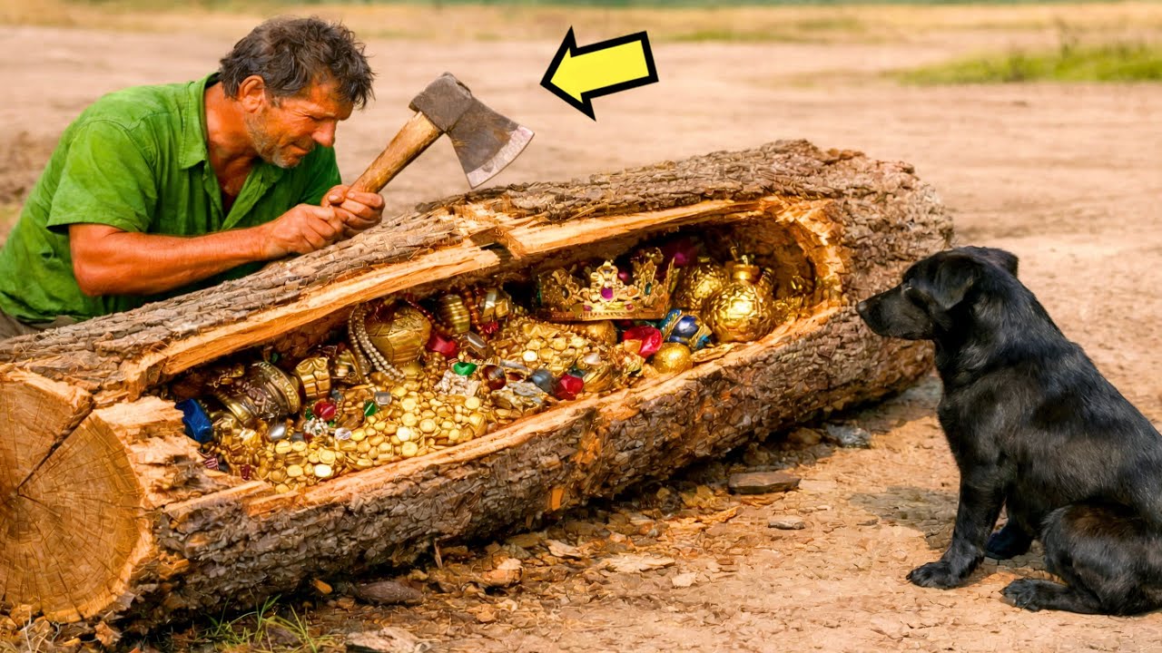 POVERO TAGLIALEGNA TROVA TESORO NEL TRONCO… QUELLO CHE FECE DOPO SCIOCCÒ TUTTI