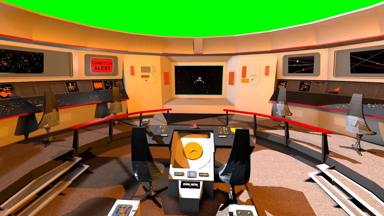 Star Trek USS Enteprise Bridge NCC1701 3D model animation