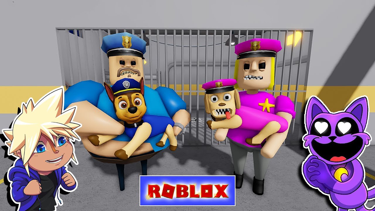 BARRY & POLISFLICKAN har HUNDVALPAR!?? 😁💕 | Roblox På Svenska