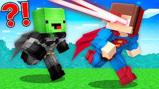 SUPERMAN Speedrunner vs BATMAN Hunter in Minecraft Maizen!