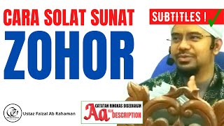 [CC] Cara Solat Sunat Rawatib 4 Rakaat Qabliyah Sebelum dan Ba'diyah Selepas Zohor Yang Mudah screenshot 3