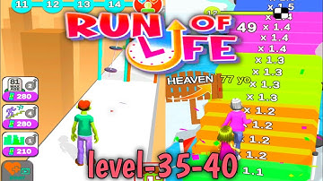 Run of life level 35-40 game play ❗Android game ❗