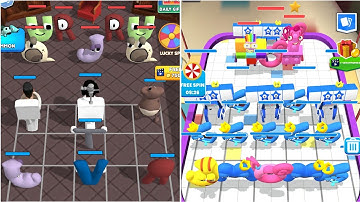 Alphabet Monster Merge Master + Merge Number Cube Run Max Level Gameplay
