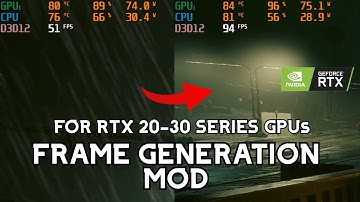 Use FSR 3 Frame Generation On RTX 20 and 30 GPUs | FSR 3 MOD | Double your fps | Guide