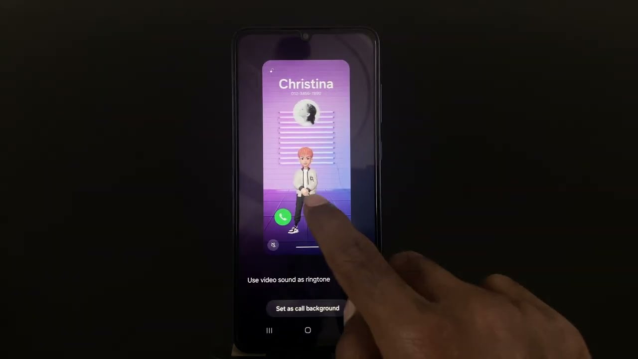 How to Set Video as Call Background on Samsung Galaxy F07 | Set Video Calling Background