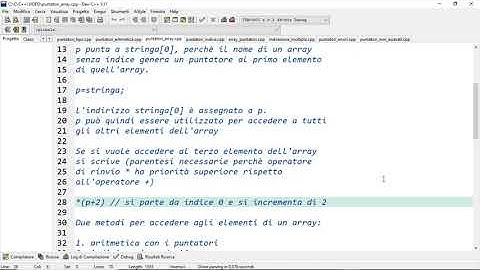 C++ -  I puntatori, L