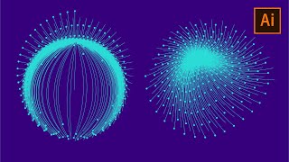 Particle Lines Shapes Whith Adobe Illustrator | Adobe Illustrator Design Tutorial