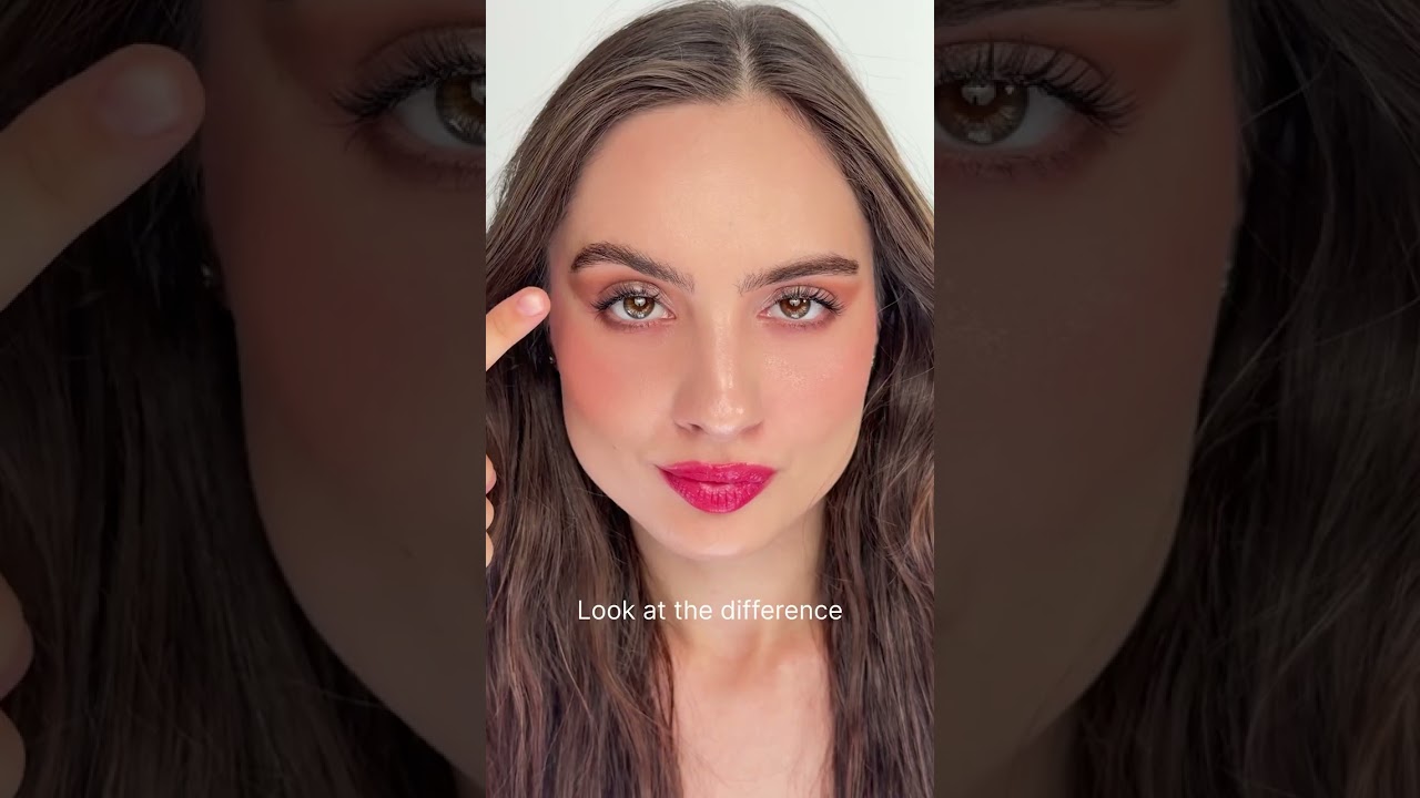 Before and after using our Brow Gel!