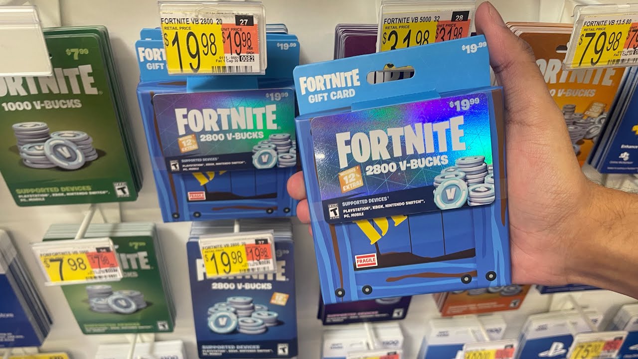 Fortnite V-Bucks  Redeem V-Bucks Gift Card - Fortnite