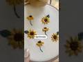 sunflower 🌻#embroidery #youtubeshorts #stiching