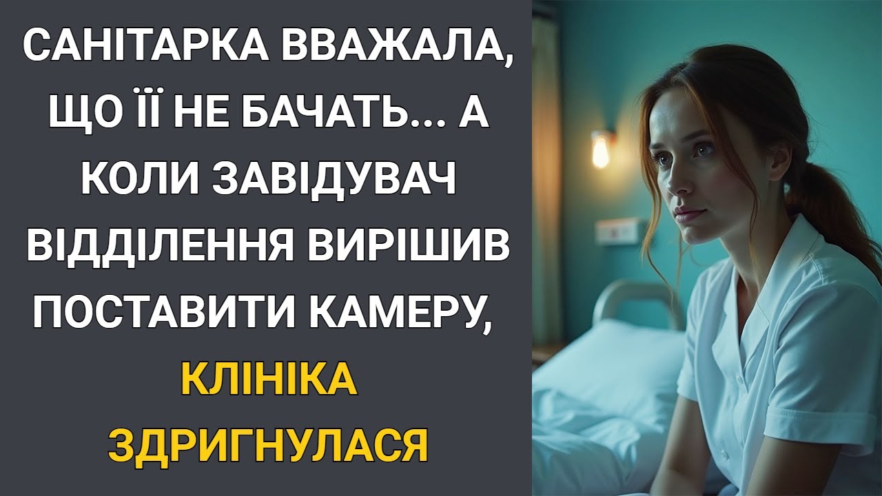 Санітарка вважала, що її не бачать… А коли заввідділом вирішив поставити камеру, клініка здригнулася