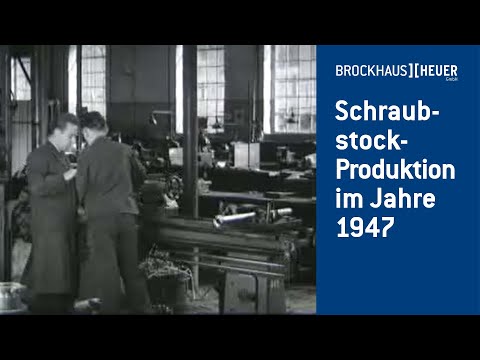 Schraubstockproduktion im Jahre 1947