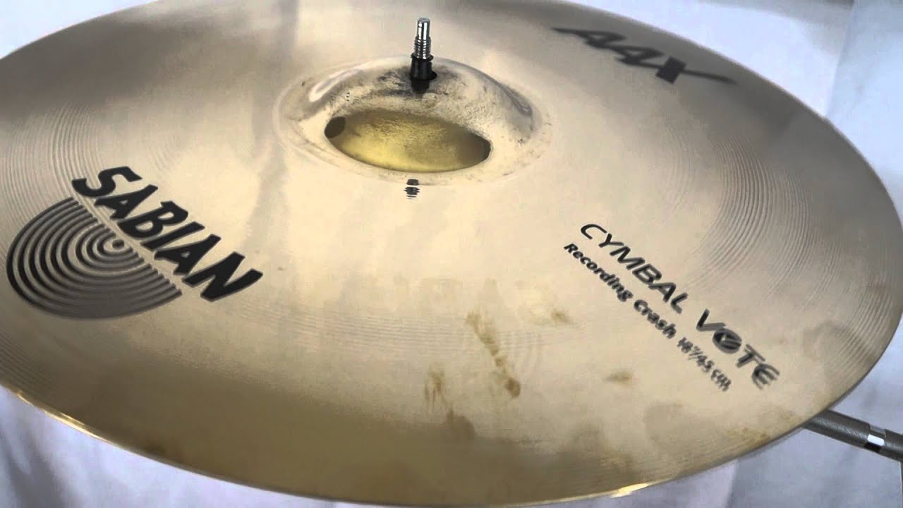 Sabian AAX Recording Crash 18" Cymbal Vote YouTube