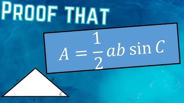 Proof That The Area Of Any Triangle is 1/2abSinC